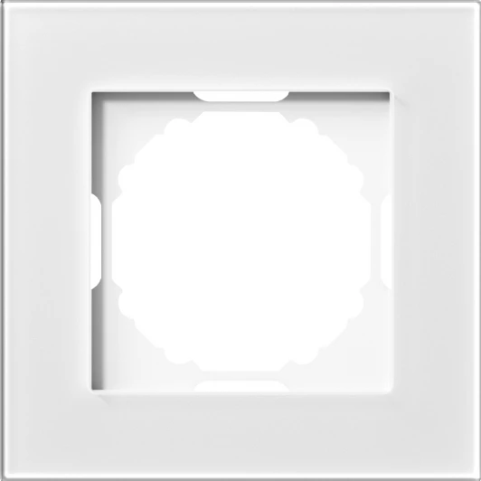 DEW21103 Рамка 1-я, Wave глянцевый белый Donel A07 DEW21103