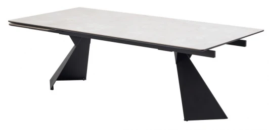 480M06155 Стол ОРИГАМИ 240 цвет АЙВОРИ (AURA IVORY), керамика / Черный каркас M-City 64721