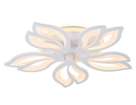 FA543 Потолочная люстра Ambrella Acrylica FA543 (регулировка яркости, LED, 220V, пульт управления, управление смартфоном, умный дом - PC.Lamper, цветы)