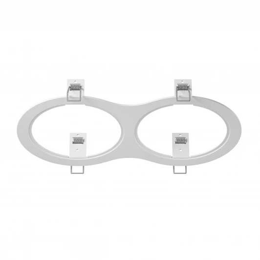 217926 Рамка для двух встраиваемых светильников Lightstar Intero, овал, белый