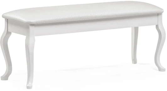 515157 Банкетка Хиль белая / кожзам белый пунто 515157 Woodville