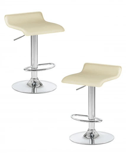 LM-3013-N_CH-M_EL-cream Набор 2 шт стул барный DOBRIN TOMMY (кремовый)