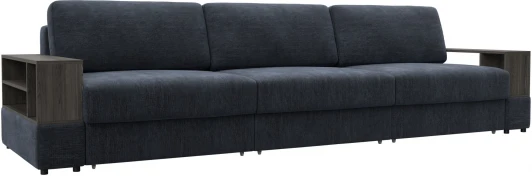 129080 Диван прямой с 2 полками Лига-055 НПБ Лонг Лига Диванов (Шенилл) арт.129080