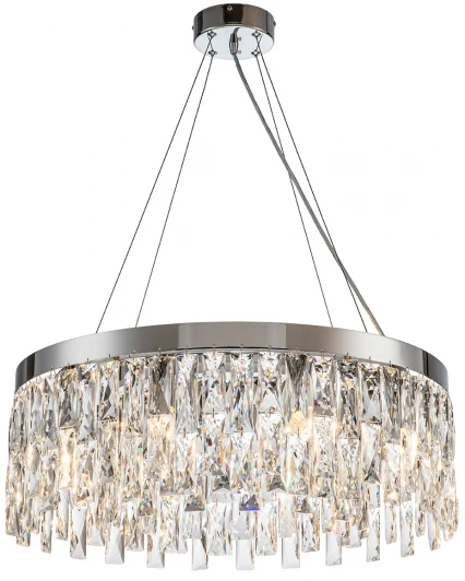 V000385 Подвесная люстра Indigo Anna V000385 (220V, хрусталь, на тросе, круглые)