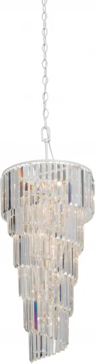 V5311-0/13 Подвесная люстра каскадная большая Vitaluce V5311-0/13, 13xE14 макс. 40Вт (220V, хрусталь, на цепи)