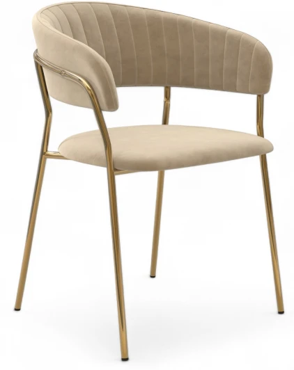 HSBI_DC72_beige Стул Whispered Fusion Hesby Велюр/Бежевый арт.HSBI_DC72_beige