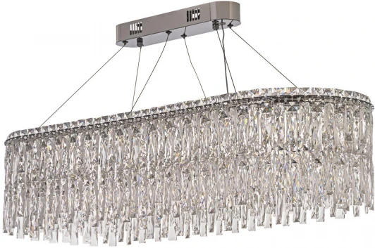 Ovindoli L 1.5.100x35.100 N Подвесная люстра светодиодная Arti Lampadari Ovindoli Nickel Ovindoli L 1.5.100x35.100 N (220V, хрусталь, на тросе)