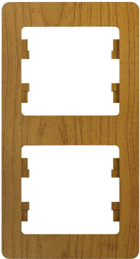 GSL000506 Рамка на 2 поста (дуб) Systeme Electric Glossa GSL000506