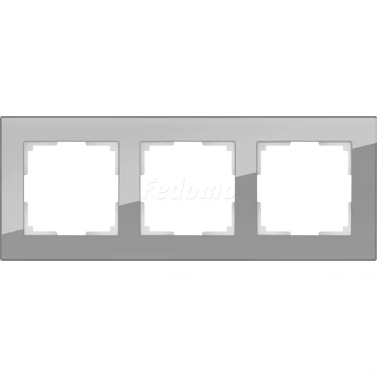 WL01-Frame-03 Рамка на 3 поста Werkel Favorit, серый