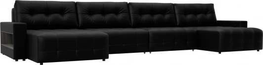 128989 Диван п-образный с полками Лига-053 НПБ Лонг Лига Диванов (Экокожа) арт.128989