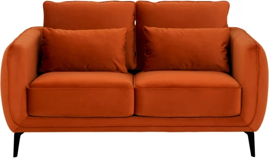 342508 Диван Amsterdam двухместный ОГОГО (арт.342508), (Ткань/Оранжевый)