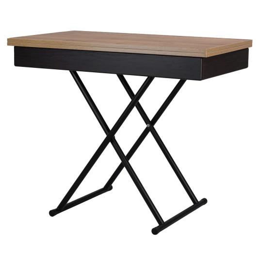 009209 Стол-трансформер Лерон дуб крафт золотой/черный Mebelik 009209