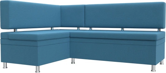 123236L Диван кухонный угловой Стайл левый угол (Голубой/Рогожка) Лига Диванов арт.123236L