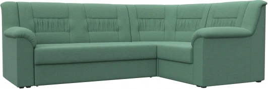 123441 Диван угловой Карелия правый угол (Зеленый/Рогожка) Лига Диванов арт.123441