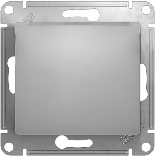 GSL000311 Выключатель встраиваемый одноклавишный (алюминий) Systeme Electric GSL000311