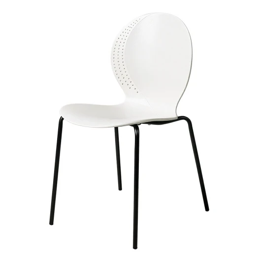 FR 1064 Стул Wave белый с черными ножками FR 1064