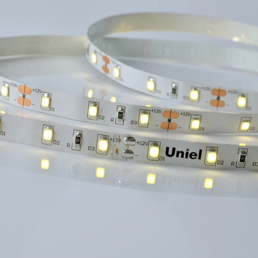 ULS-M11-2835-60LED/m-8mm-IP20-DC12V-4,8W/m-5M-4000K PROFI катушка в герметичной упаковке Светодиодная лента Uniel ULS-M11-2835-60LED/m-8mm-IP20-DC12V-4,8W/m-5M-4000K PROFI катушка в герметичной упаковке