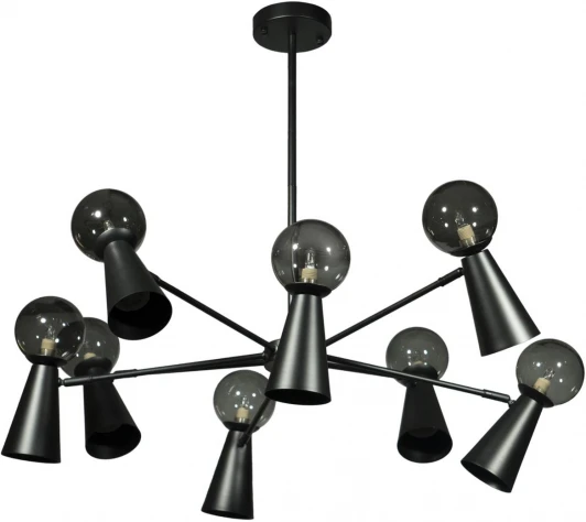 10046/8 Black Потолочная люстра Loft It Halley 10046/8 Black