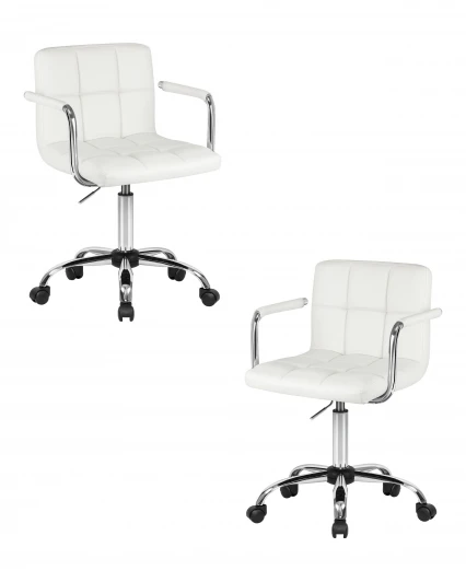 LM-9400-N_CH-M_EL-white Набор 2 шт офисное кресло для персонала DOBRIN TERRY (белый)