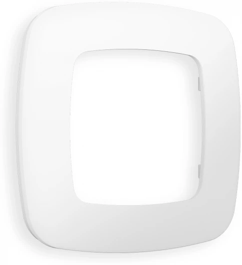 OF140121 Рамка Ambrella Volt OMEGA Ecta (Белый матовый) 1-ая OF140121