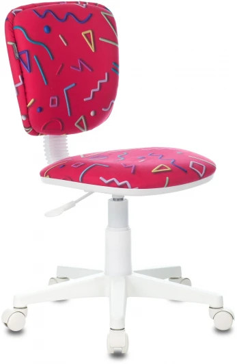 CH-W204NX/STICK-PK Кресло детское Бюрократ CH-W204NX малиновый Sticks 05 крестовина пластик пластик белый
