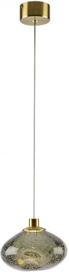7045/4L Подвесной светильник Odeon Light Mela 7045/4L зеленый/бронз/металл/стекло LED 4W 3000K 220V (на проводе, круглые)