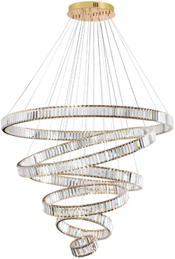 5015/260L Подвесная люстра ярусная большая в виде спирали Odeon Light Vekia 5015/260L (LED, 220V, на тросе, спираль)