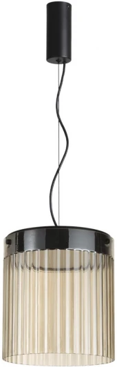 5047/20L Подвесной светильник каскадный Odeon Light Pillari 5047/20L черный/светл.янтарный/металл/стекло LED 20W 4000К 2238Лм (220V, на проводе, круглые)