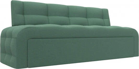 125823 Диван кухонный прямой Люксор (Зеленый/Рогожка) Лига Диванов арт.125823