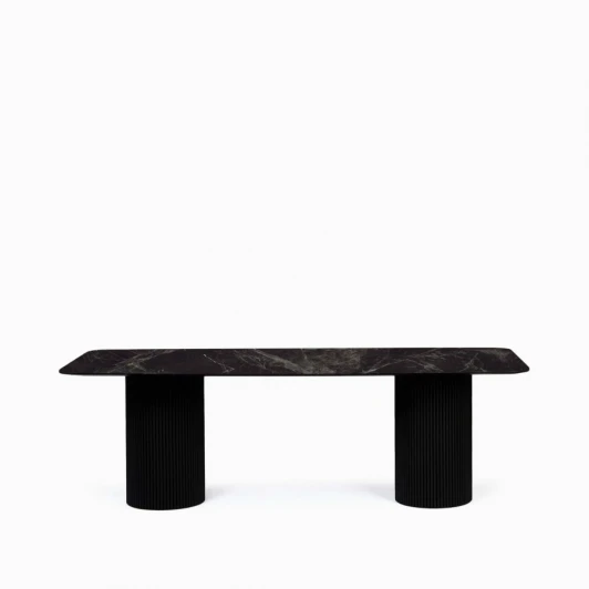 S-Elan16-230x100-N-CM-PVC-SS-FNS-typeA-arcR100 Обеденный стол Elan 230х100 COSMO RED арт.S-Elan16-230x100-N-CM-PVC-SS-FNS-typeA-arcR100