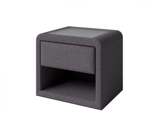 2046772 Тумба Cube (Ткань: Рогожка Nice Мокко) PROxSON 52x41 2046772