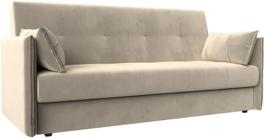117851 Диван-книжка Лига-018 (Бежевый/Микровельвет) Лига Диванов арт.117851