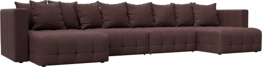 128858 Диван П-образный Лига-052 НПБ Лонг Лига Диванов (Замша) арт.128858