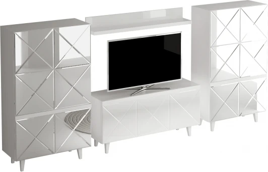 330615 Композиция Kristal 3 ОГОГО (арт.330615), (ЛДСП/Белый,Зеркальный)