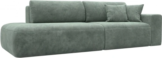 127706 Диван прямой Лига-036 НПБ Модерн подлокотник справа Лига Диванов (Велюр) арт.127706