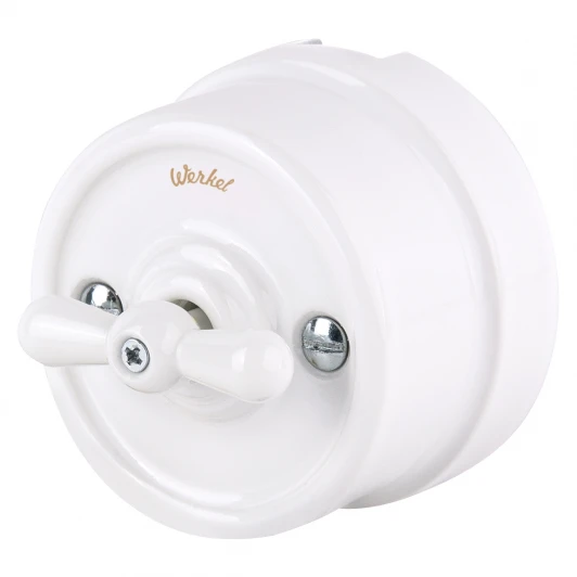 W5620001 Выключатель на 4 положения двухклавишный (белый) Ретро Werkel W5620001 (a051310)