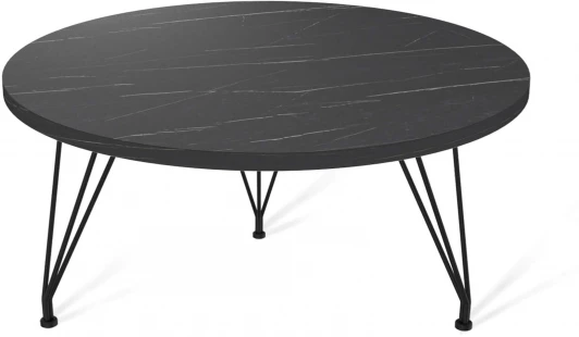 1777745003 Столик журнальный SHT-TU29/H36/ЛДСП 60 черный муар/камень пьетра гриджио черный от фабрики Sheffilton