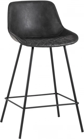 УТ000003961 Стул полубарный Stool Group TEXAS экокожа серый УТ000003961