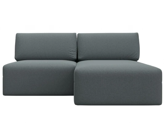 129715 Диван угловой модульный Лига-060 НПБ угол универсальный (ЛДСП,Брус,Фанера/Пластик/Рогожка/Серый) Лига Диванов 129715