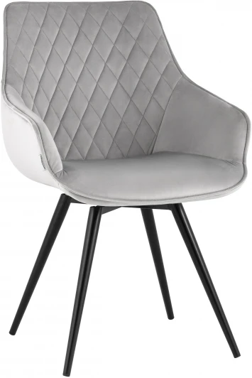 УТ000035942 Стул вращающийся Сеул велюр светло-серый УТ000035942