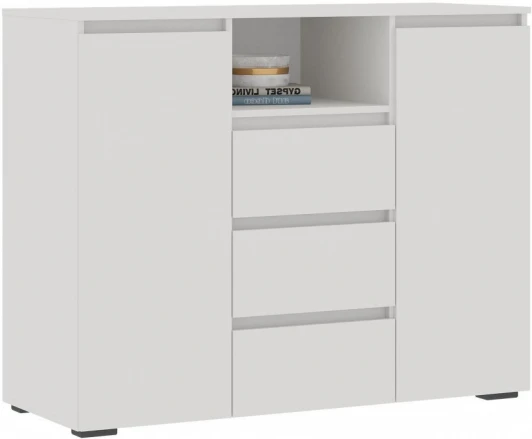 547968 Комод Woodville Элла КМ 01 белый / белый арт.547968