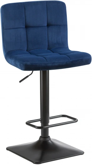 5018-LM DOMINIC, цвет сиденья синий велюр (MJ9-117), цвет основания черный Стул барный DOMINIC (синий велюр (MJ9-117))