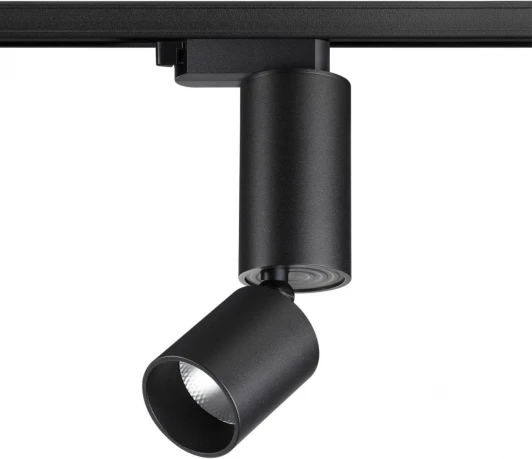 359321 Светильник трековый однофазный трехжильный Novotech Tubo 359321 черный LED 10W 85-265V 3000K 1100Лм (220V, круглые)
