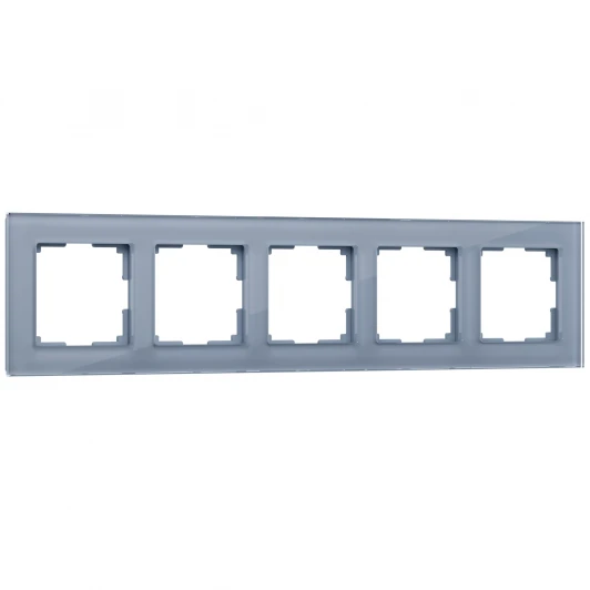 W0051115 Рамка на 5 постов (серый,стекло) W0051115 (a050967)