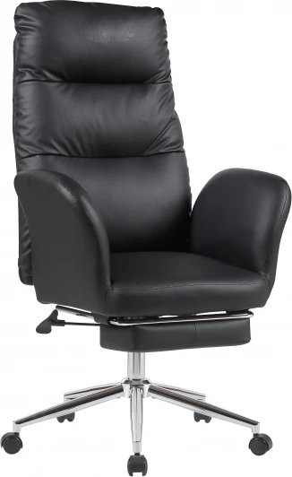 УТ000040808 Кресло руководителя TopChairs Solid с оттоманкой черный арт.УТ000040808