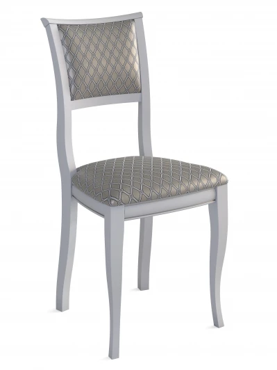009909 Стул Алдрин белый/серебро, ткань Вояж Mebelik 009909