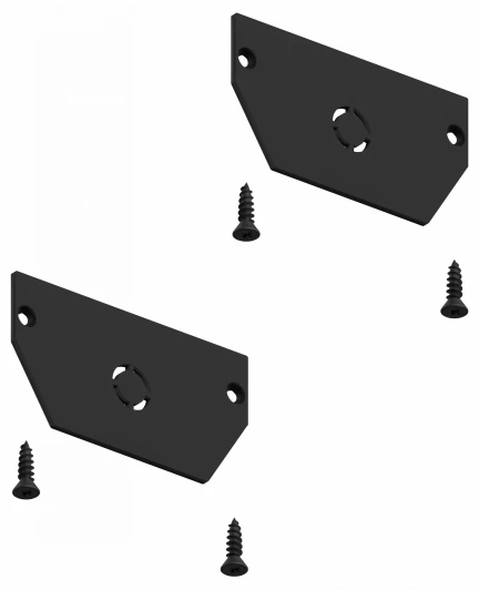 HSBL_0194 Заглушка торцевая Skylite для закладного профиля под шинопровод для натяжного потолка, черная, 2 шт. Hesby Lighting Skylite HSBL_0194