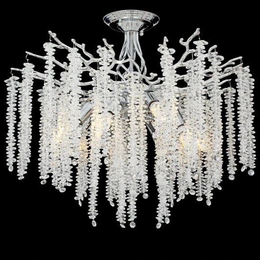 33001-0.3-600 CH Потолочная люстра на штанге хрустальная Reluce 33001-0.3-600 CH