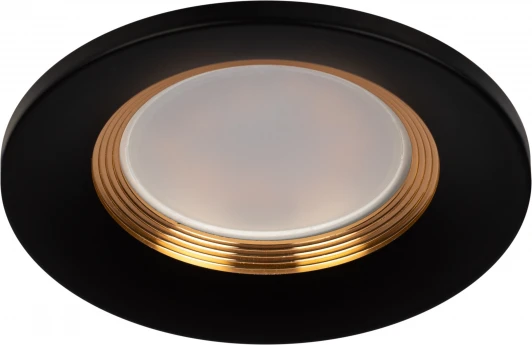 KL107 BK/GD Встраиваемый точечный светильник ЭРА KL107 BK/GD (12V, круглые)
