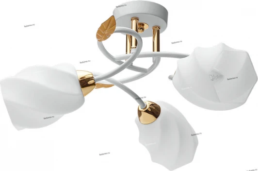 384/3PF-Whitegold Потолочная люстра IDLamp Angelica 384/3PF-Whitegold